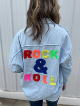 Rock & Roll Denim Button Up-shopluxelook.store