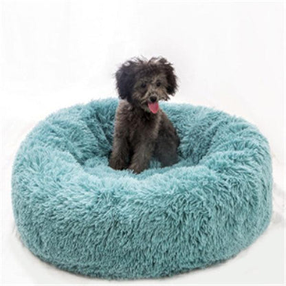 Round Long Hairy Autumn And Winter Nest Pad Cat Mattress-shopluxelook.store