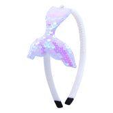 Sequined Hair Accessories Mermaid Tail Flip Fish Scale Pearl Headband Non-slip Manual Hairpin-shopluxelook.store