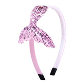 Sequined Hair Accessories Mermaid Tail Flip Fish Scale Pearl Headband Non-slip Manual Hairpin-shopluxelook.store