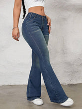 SHEIN ICON Flare Leg Jeans-shopluxelook.store