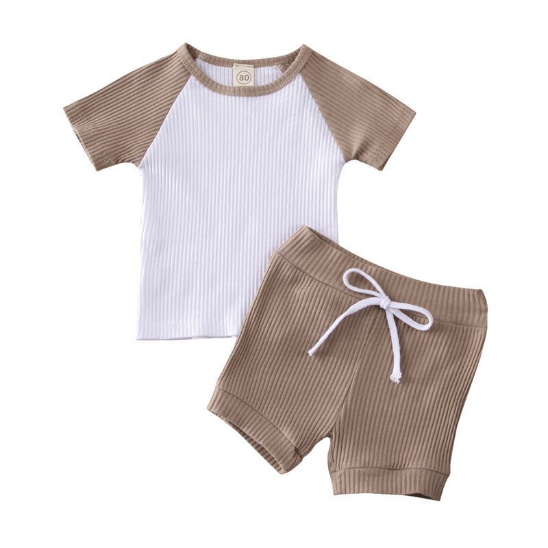 baby boy clothing-Shirt Shorts 2pcs For Baby Clothes Boy Kids Boys Clothing-shopluxelook.store