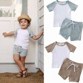 Shirt Shorts 2pcs For Baby Clothes Boy Kids Boys Clothing - Luxury 0 by Shop Luxe Look