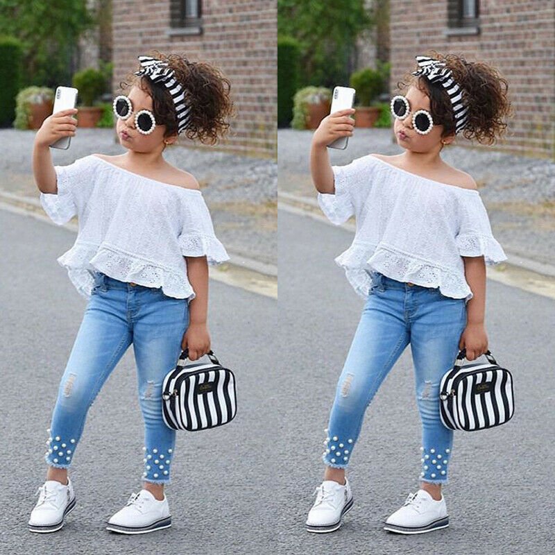 Shirt Shorts Girls Girl Kids Clothes For Baby Set Children - Luxury 0 by Shop Luxe Look