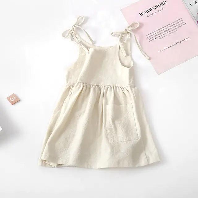 Sleeveless Cotton Toddler Dress-shopluxelook.store