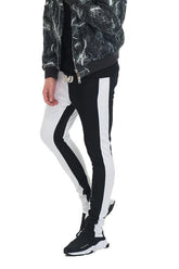 SLICE TRACK PANTS- BK/WHITE-shopluxelook.store