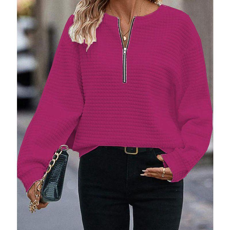 Solid Color New Long Sleeve Women's Sweater - Luxury 0 by Shop Luxe Look