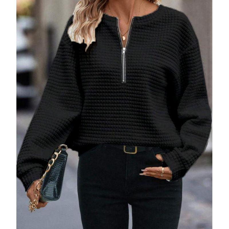 Solid Color New Long Sleeve Women's Sweater - Luxury 0 by Shop Luxe Look