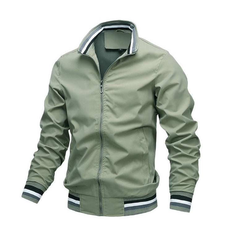 Sports Solid Color Jacket Men&