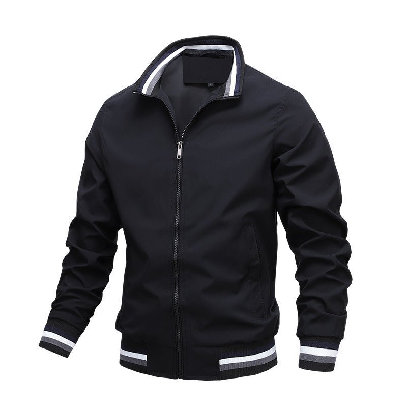 Sports Solid Color Jacket Men&