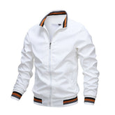 Sports Solid Color Jacket Men&