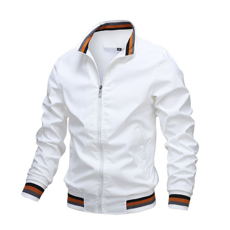 sports solid color jacket men's-Sports Solid Color Jacket Men's-shopluxelook.store