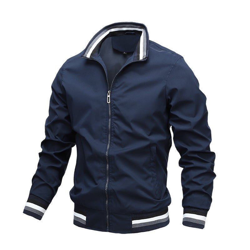 Sports Solid Color Jacket Men&