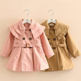 Spring And Autumn New Cotton Girls Windbreaker - Luxury 0 by Shop Luxe Look