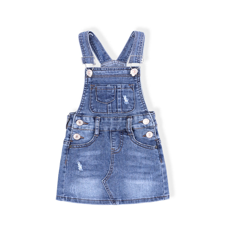 Stretch Ripped Denim Slip Dress For Baby Girls - Luxury 0 by Shop Luxe Look