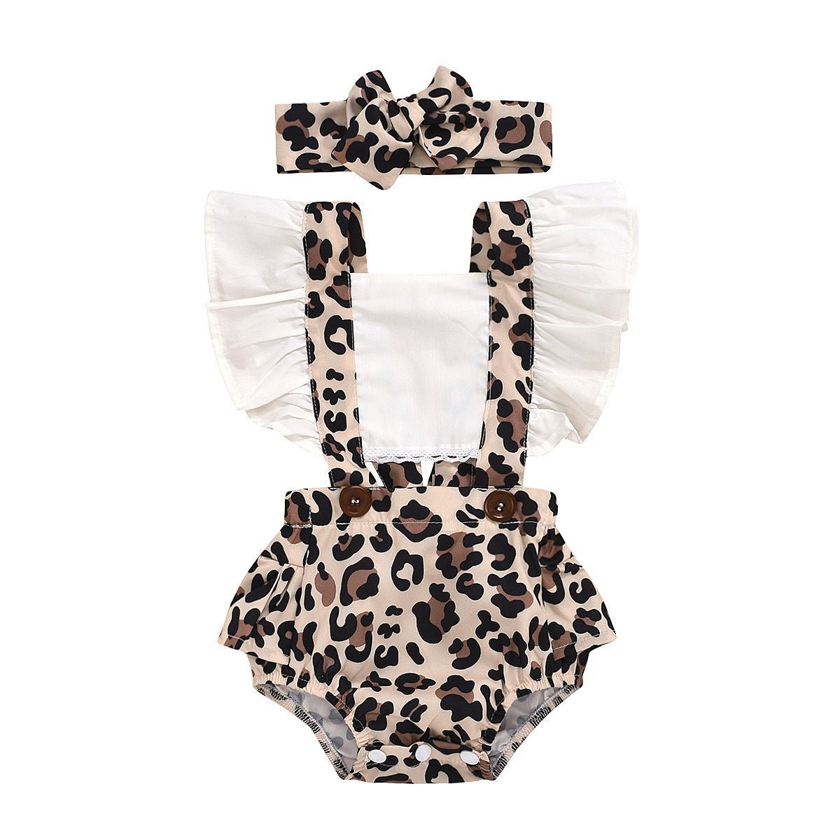 Summer Children's Clothing New Girls Romper Two - piece Turban - Luxury 0 by Shop Luxe Look