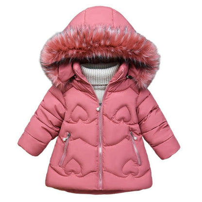 Thicken warm girls' cotton coat - Luxury 0 by Shop Luxe Look