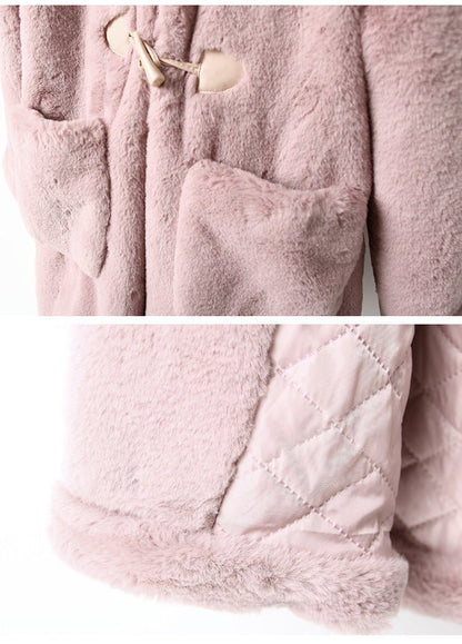 Thickened Faux Fur Coat For Big Kids - Luxury 0 by Shop Luxe Look