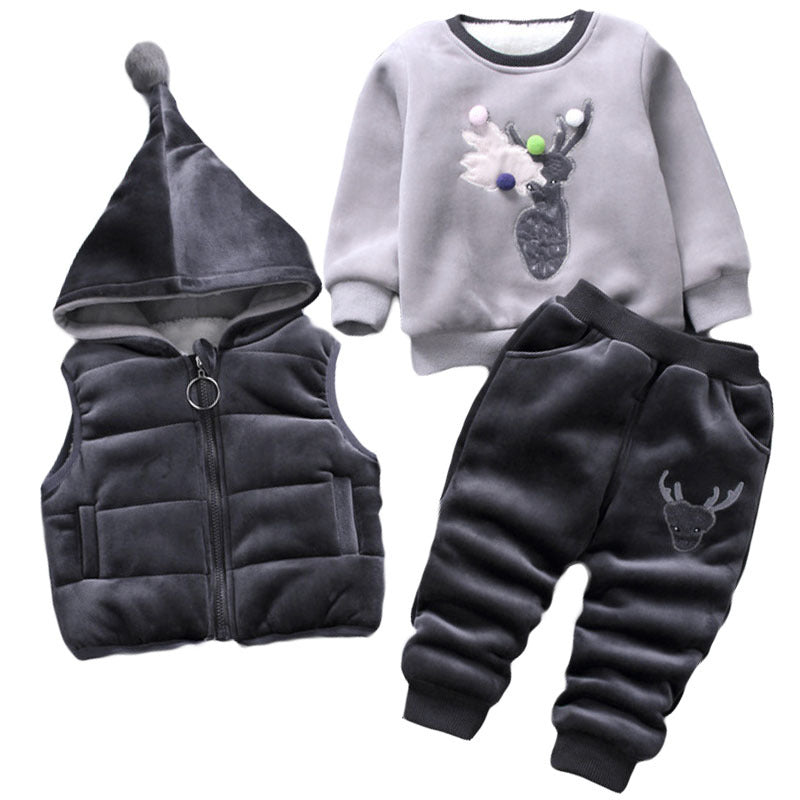 winter set-Three-piece winter set for infants and children-shopluxelook.store