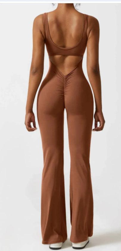 yoga bodysuit-Tight Yoga Bodysuit Casual Hollow Seamless Womens Clothing-shopluxelook.store