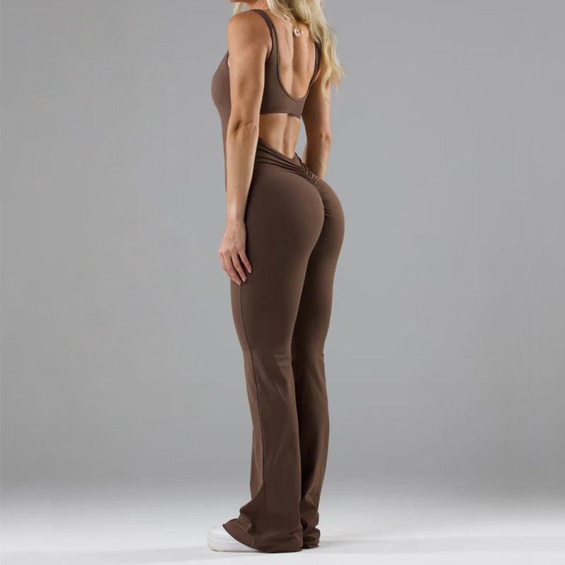 Tight Yoga Bodysuit Casual Hollow Seamless Womens Clothing - Luxury 0 by Shop Luxe Look