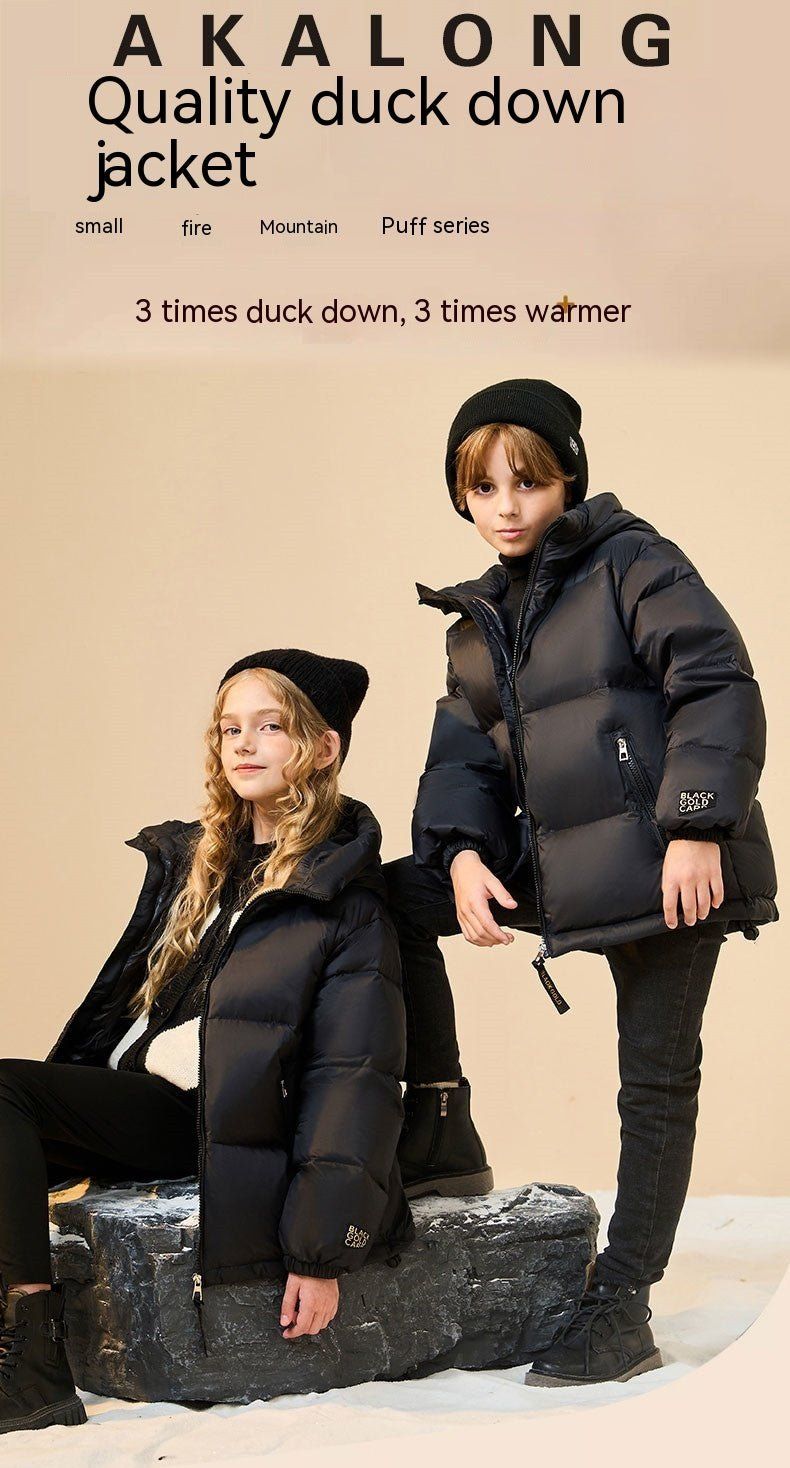 Trendy Best - selling Black Gold Children's Down Jacket - Luxury 0 by Shop Luxe Look