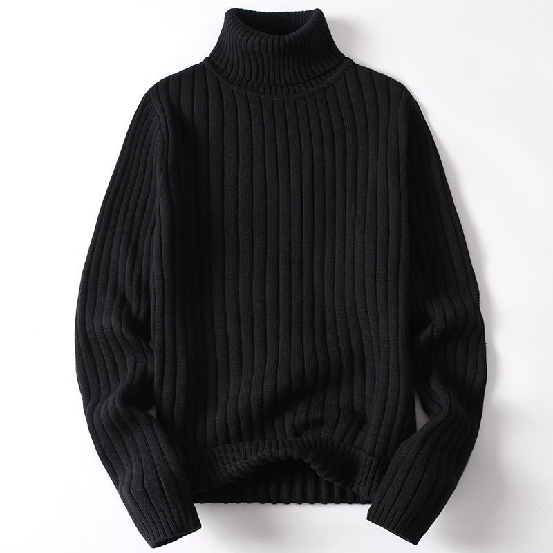 turtleneck sweater-Turtleneck Sweater Men Women Ins Fashion Solid Striped Bottoming Sweater Autumn And Winter Tops Clothing-shopluxelook.store