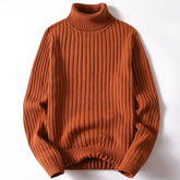 Turtleneck Sweater Men Women Ins Fashion Solid Striped Bottoming Sweater Autumn And Winter Tops Clothing - Luxury 0 by Shop Luxe Look