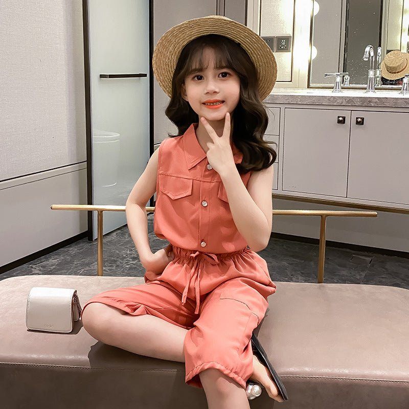 Two - piece Suit Girl Western Style Children Tooling Fashionable Princess - Luxury 0 by Shop Luxe Look