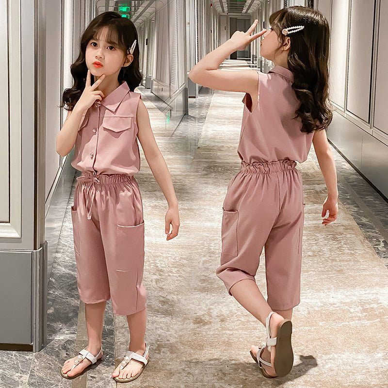 Two - piece Suit Girl Western Style Children Tooling Fashionable Princess - Luxury 0 by Shop Luxe Look