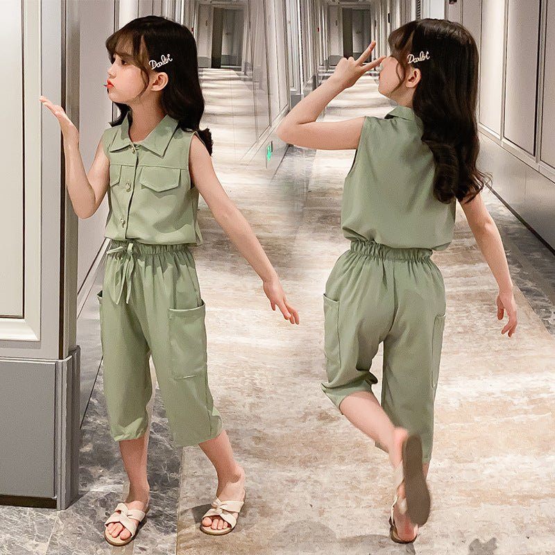 Two - piece Suit Girl Western Style Children Tooling Fashionable Princess - Luxury 0 by Shop Luxe Look