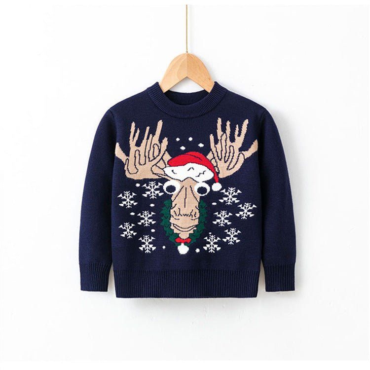 viscose cotton Christmas sweaters for children-Viscose, Cotton Christmas Sweaters For Children-shopluxelook.store