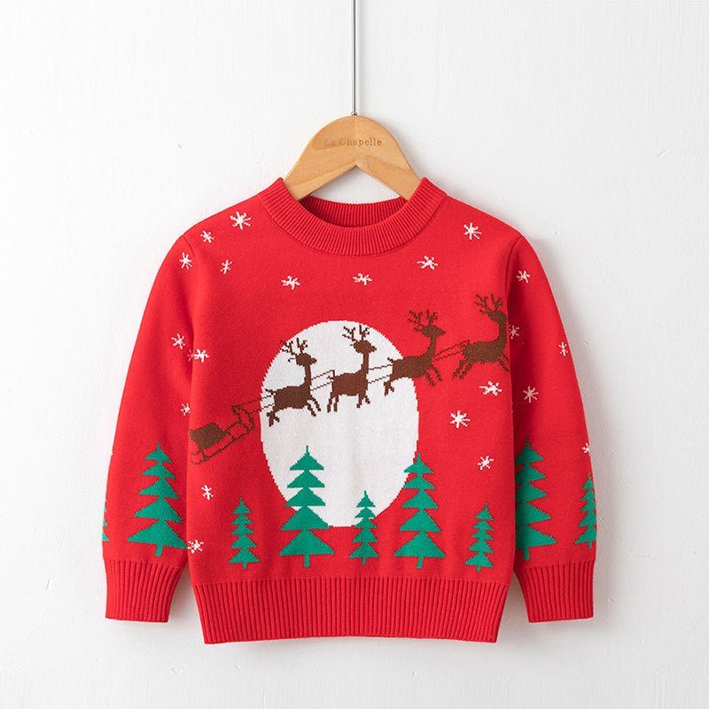 viscose cotton Christmas sweaters for children-Viscose, Cotton Christmas Sweaters For Children-shopluxelook.store