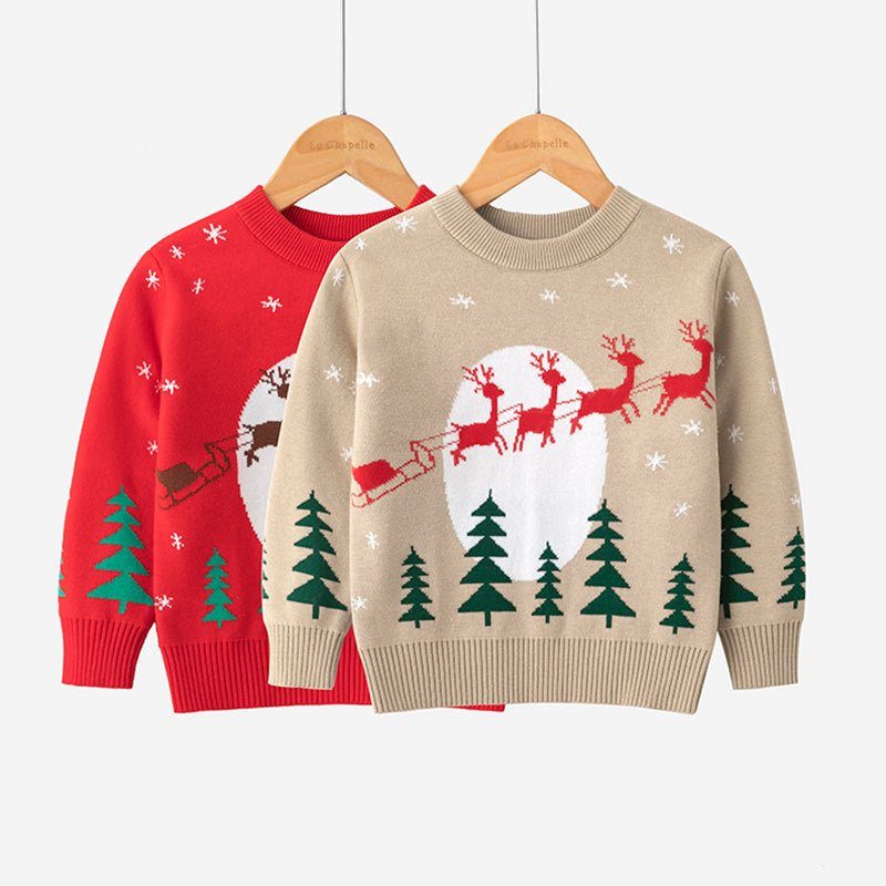 viscose cotton Christmas sweaters for children-Viscose, Cotton Christmas Sweaters For Children-shopluxelook.store