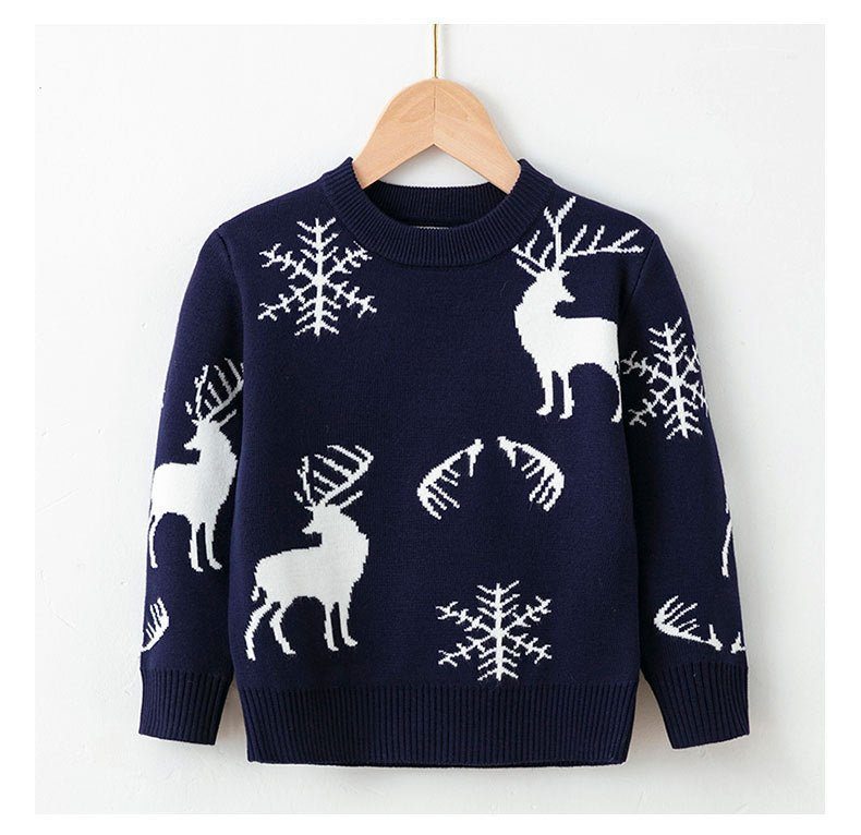 viscose cotton Christmas sweaters for children-Viscose, Cotton Christmas Sweaters For Children-shopluxelook.store