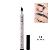 Waterproof Natural Eyebrow Pen Four - claw Eye Brow Tint Fork Tip Eyebrow Tattoo Pencil - Luxury by Shop Luxe Look