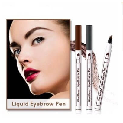 waterproof eyebrow pencil-Waterproof Natural Eyebrow Pen Four-claw Eye Brow Tint Fork Tip Eyebrow Tattoo Pencil-shopluxelook.store