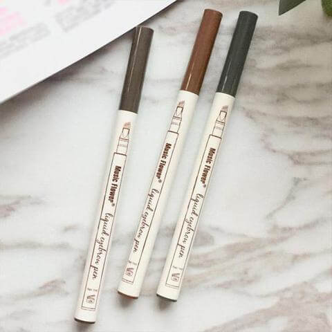 waterproof eyebrow pencil-Waterproof Natural Eyebrow Pen Four-claw Eye Brow Tint Fork Tip Eyebrow Tattoo Pencil-shopluxelook.store