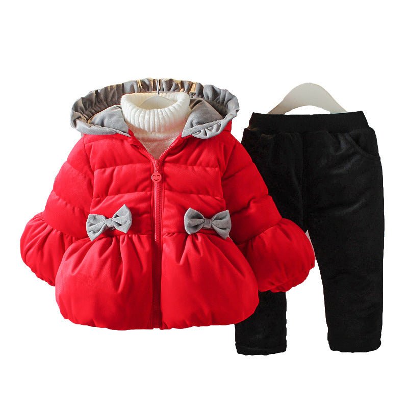 winter children's suit-Winter children's suit with hood-shopluxelook.store