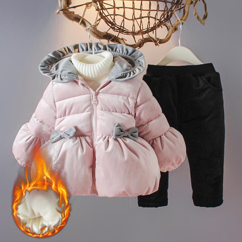 winter children's suit-Winter children's suit with hood-shopluxelook.store