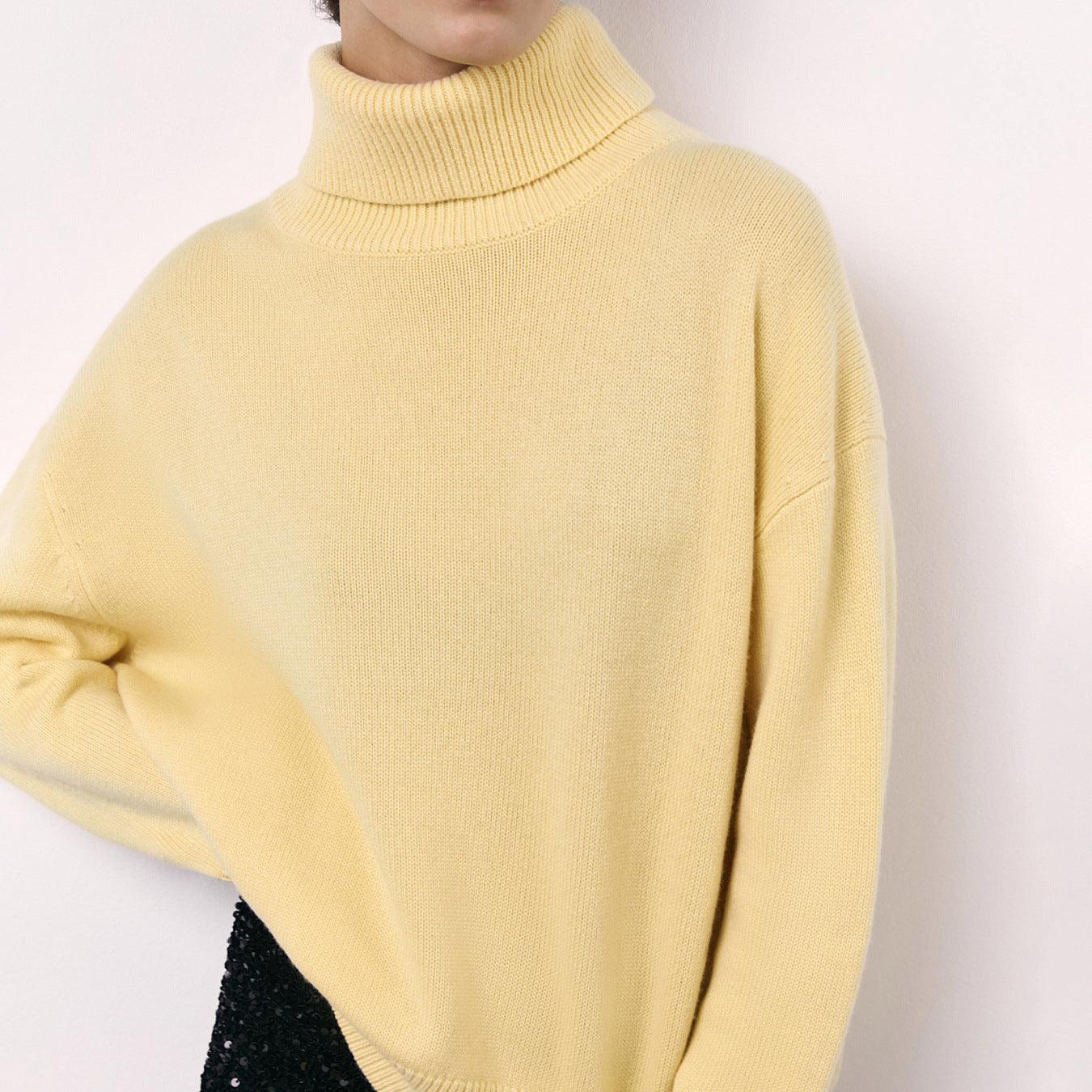 Winter Turtleneck Sweater Fashion Personality Long Sleeve Knitted Top Women's Clothing - Luxury 0 by Shop Luxe Look