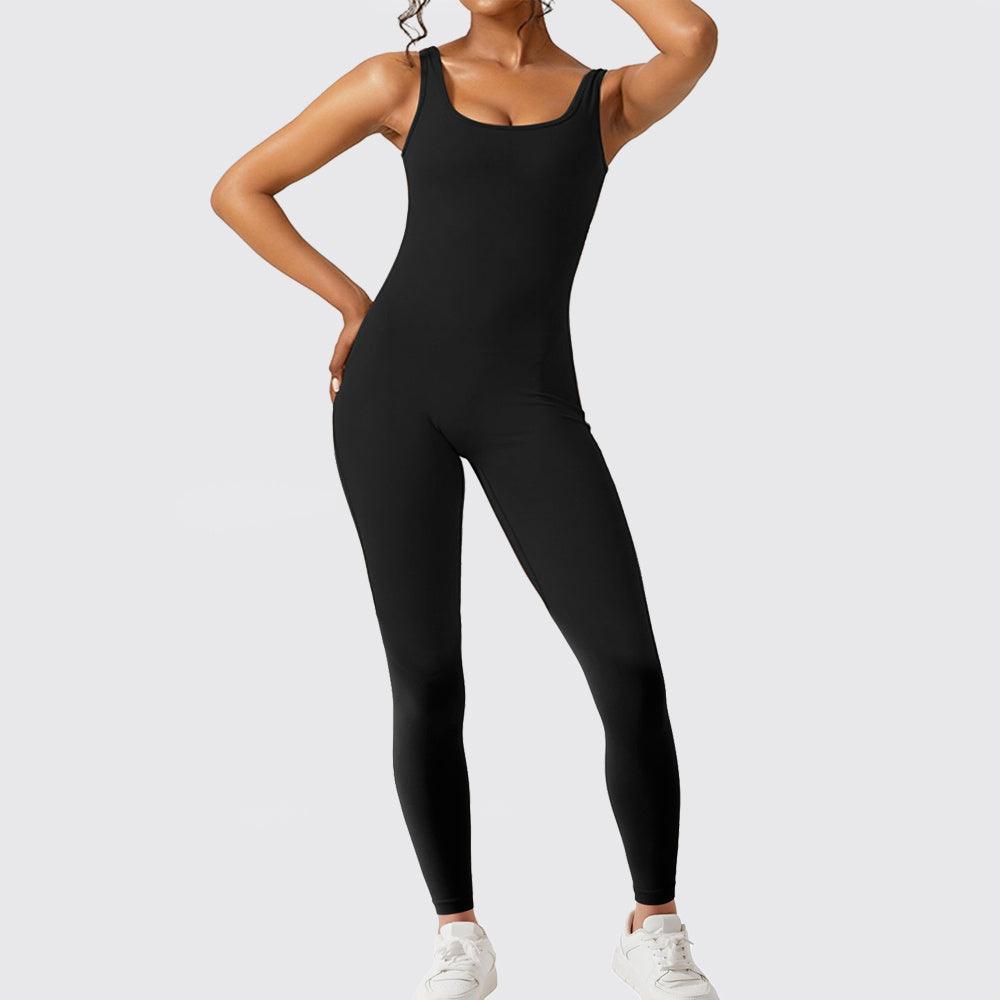 Women Sleeveless Flare Jumpsuits Fitness Yoga Long Pants - Luxury 0 by Shop Luxe Look