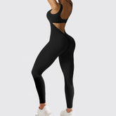 Women Sleeveless Flare Jumpsuits Fitness Yoga Long Pants - Luxury 0 by Shop Luxe Look