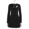 Women's Clothing Slim Fit Square Collar Long Sleeve Dress Women - Luxury 0 by Shop Luxe Look