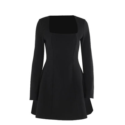 Women's Clothing Slim Fit Square Collar Long Sleeve Dress Women - Luxury 0 by Shop Luxe Look