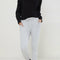 Women's Drawstring Waist Fitted Jogger Pants In Heather Grey - Luxury by Shop Luxe Look