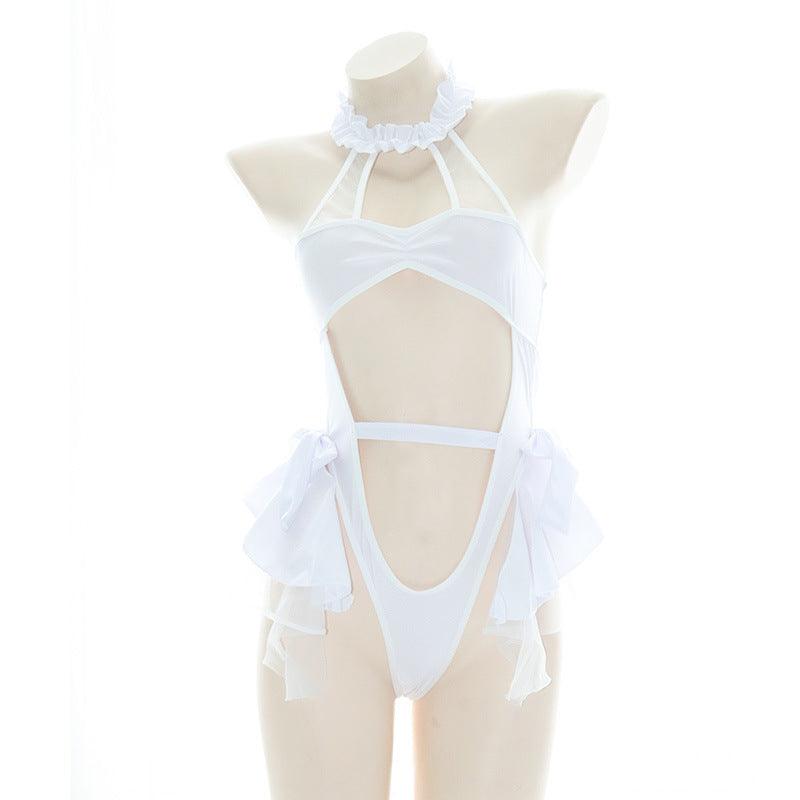 womens fashion one piece-Women's Fashion Semi-transparent One-piece-shopluxelook.store