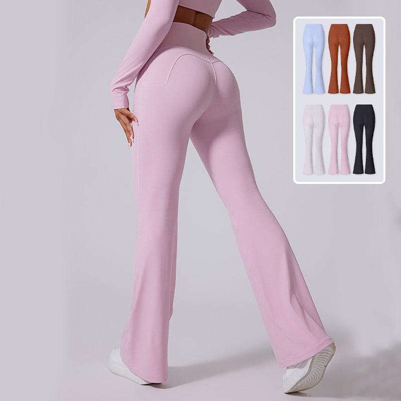 Women's Flared Pants Yoga High Waist Slim Tight Trousers Fitness Sports Clothing - Luxury 4 by Shop Luxe Look