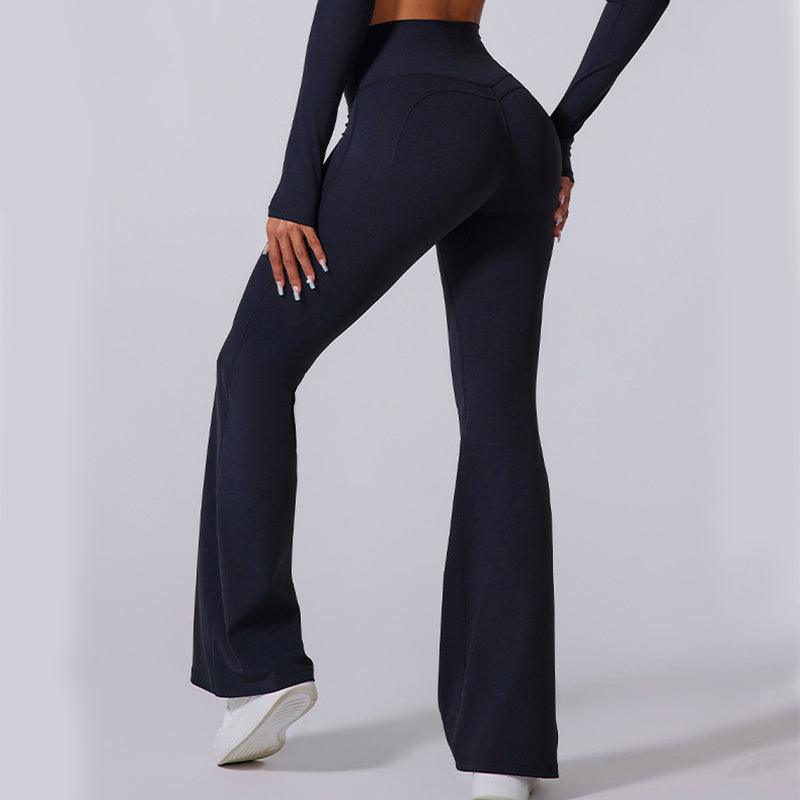 Women's Flared Pants Yoga High Waist Slim Tight Trousers Fitness Sports Clothing - Luxury 4 by Shop Luxe Look