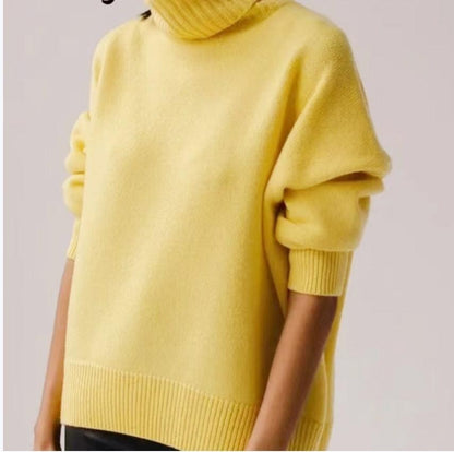 Women's Long - sleeved Pullover Solid Color Sweater - Luxury 0 by Shop Luxe Look